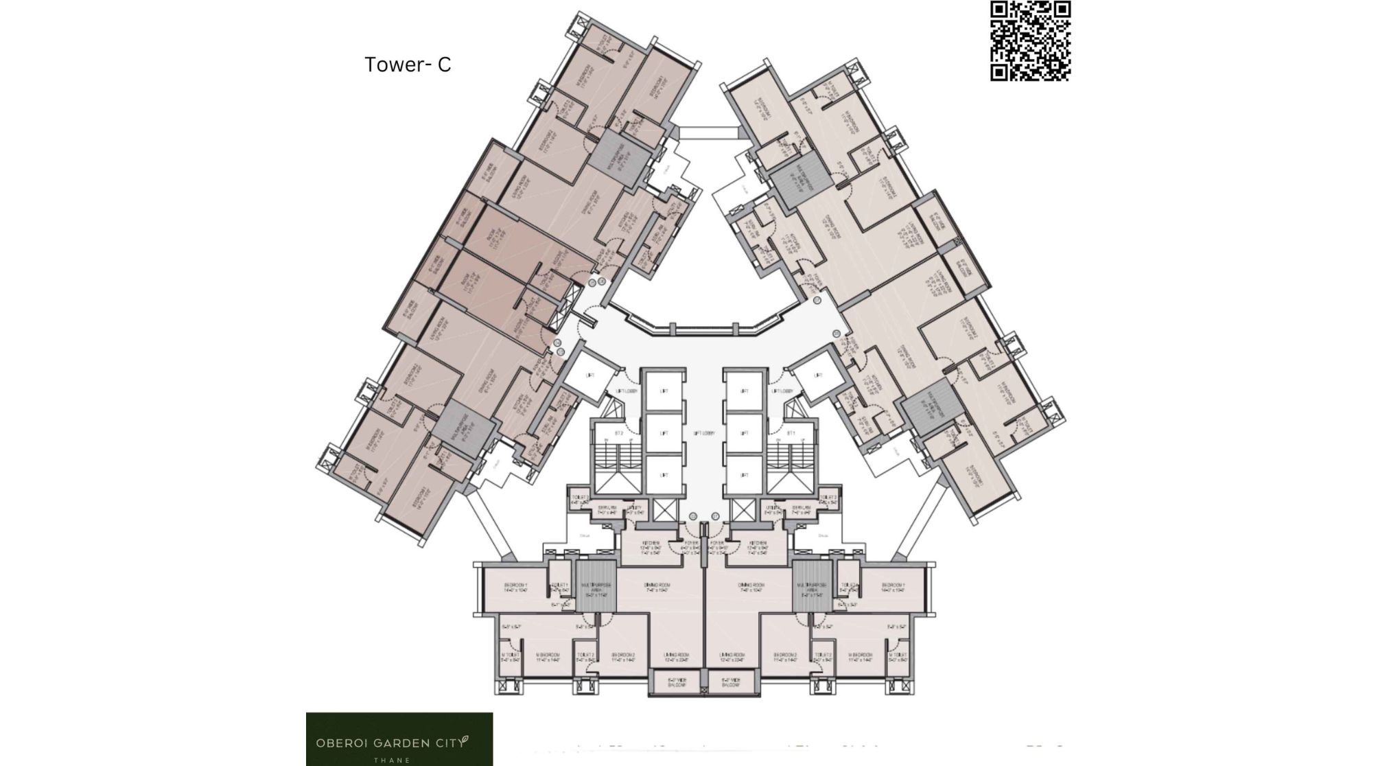 Oberoi-Garden-City-Typical-Floor-Plan-2